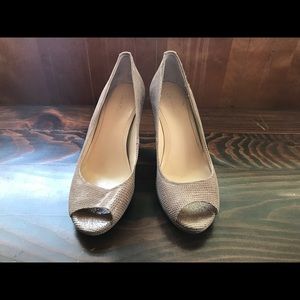 Calvin Klein Tan Heels Size 7.5